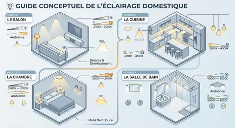 Comment réussir l’éclairage de sa maison pièce par pièce - TravauxChezMoi